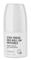 INVISIBLE pánsky roll-on deodorant 50ml Farmasi INVISIBLE pánsky roll-on deodorant 50ml Farmasi