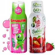 FruttaMax dva sirupy Bubble Gum + Jahoda 0,5L