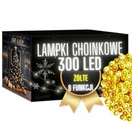 OSVETLENIE VIANOČNÉHO STROMČEKA 300 LED VIANOČNÉ ŽLTÉ VONKAJŠIE VNÚTORNÉ OSVETLENIE VIANOČNÉHO STROMČEKA 300 LED VIANOČNÉ ŽLTÉ VONKAJŠIE VNÚTORNÉ