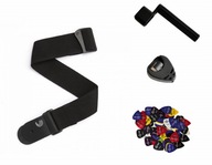 D'ADDARIO PWS-100 ČIERNY gitarový popruh + PRÍSLUŠENSTVO D'ADDARIO PWS-100 ČIERNY gitarový popruh + PRÍSLUŠENSTVO