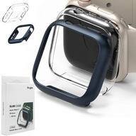 2x puzdro pre Apple Watch 7 41 mm, modré priehľadné puzdro 2x puzdro pre Apple Watch 7 41 mm, modré priehľadné puzdro