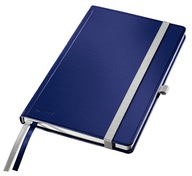 Zápisník LEITZ A5, tvrdá väzba, modrý, kockovaný