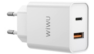 WiWU RY-U20-A 20W PD QC 3.0 nástenná nabíjačka WiWU RY-U20-A 20W PD QC 3.0 nástenná nabíjačka