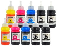 10X ATRAMENTY 664 T6641 PRE EPSON ECOTANK L3050 L3060 L3070 L550 L555 L565 L455 10X ATRAMENTY 664 T6641 PRE EPSON ECOTANK L3050 L3060 L3070 L550 L555 L565 L455