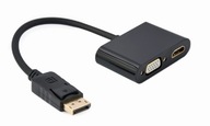 Adaptér GEMBIRD DisplayPort na HDMI + VGA