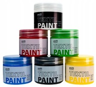 Sada farieb na maľovanie svetlej tkaniny bavlny T -shirts 6 farieb 6x50 ml Sada farieb na maľovanie svetlej tkaniny bavlny T -shirts 6 farieb 6x50 ml