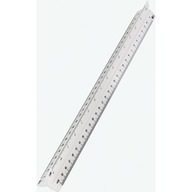 Plastová mierka 30cm MECHANIK 20031 2:1/1:1/2/ Plastová mierka 30cm MECHANIK 20031 2:1/1:1/2/