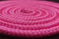 Polypropylénové lano opletené ružovou šnúrou 6mm