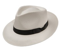 Fedora Haiti Ecru Witleather slamený klobúk