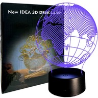 3D LED nočné svetlo viacfarebná lampa