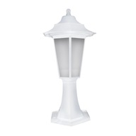 Biely záhradný stĺpik 43cm E27 40W BEGONYA IDEUS