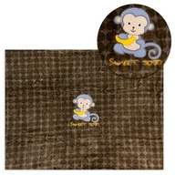Deka z mikrovlákna do kočíka, mäkká deka Monkey