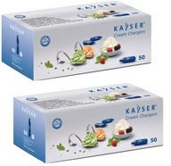 Kayser N2O šľahačkové sifónové kartuše 100 ks