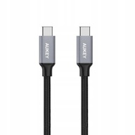 Aukey CB-CD6 2m vysokorýchlostný nylonový 2xUSB-C QC kábel Aukey CB-CD6 2m vysokorýchlostný nylonový 2xUSB-C QC kábel