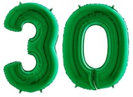 Green Numbers Balloons 30th Birthday CYFRA 100 cm Green Numbers Balloons 30th Birthday CYFRA 100 cm