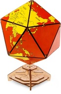 Drevené 3D puzzle EWA Ikosahedrálny glóbus