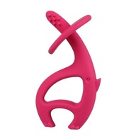Mombella Dancing Elephant Teether Dark Pink Mombella Dancing Elephant Teether Dark Pink