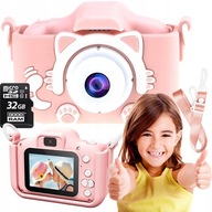 DIGITÁLNY FOTOAPARÁT PRE DETI DARČEK KITT + 32GB PAMÄŤOVÁ KARTA DIGITÁLNY FOTOAPARÁT PRE DETI DARČEK KITT + 32GB PAMÄŤOVÁ KARTA