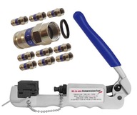 Krimpovací lis pre kompresné konektory F BNC RCA IEC (TL-3) HY5087 + KONEKTORY Krimpovací lis pre kompresné konektory F BNC RCA IEC (TL-3) HY5087 + KONEKTORY