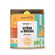 Čierny čaj s citrónom z Menton Bio 80 g Terre D