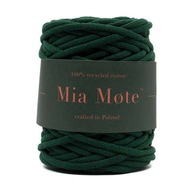 Mia Mote Cotton String spletená pre makramu +5 mm 100 m zelená smaragd Mia Mote Cotton String spletená pre makramu +5 mm 100 m zelená smaragd