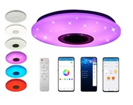 MIKKA RGB stropné svietidlo 50x7,5 cm biela 72W DIAĽKOVÝ REPRODUKTOR MIKKA RGB stropné svietidlo 50x7,5 cm biela 72W DIAĽKOVÝ REPRODUKTOR