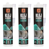 Sada 3x Silikónové lepidlo na zrkadlá 280ml DRAGON Sada 3x Silikónové lepidlo na zrkadlá 280ml DRAGON