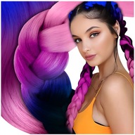 SYNTETICKÉ VLASY NA OMBRE PRAMENKY FAREBNÉ PRAMENKY 130CM SYNTETICKÉ VLASY NA OMBRE PRAMENKY FAREBNÉ PRAMENKY 130CM