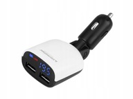 Autonabíjačka 2xUSB max 3400mA voltmeter Autonabíjačka 2xUSB max 3400mA voltmeter