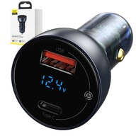 BASEUS| LED NABÍJAČKA DO AUTOMOBILKU 2x USB QC PD 65W BASEUS| LED NABÍJAČKA DO AUTOMOBILKU 2x USB QC PD 65W