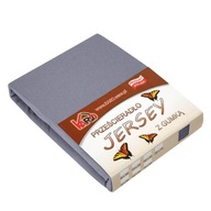 Jersey plachta s gumičkou 80x200 grafit KARO