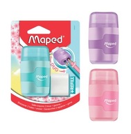 Spojte pastelové strúhadlo s gumou 2 otvory MAPED Maped 367567 Spojte pastelové strúhadlo s gumou 2 otvory MAPED Maped 367567