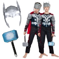 OUTFIT KOSTÝM DISPOSSIEM THOR SUPERHRDINOVÁ MASKA HAMMER PLES KARNEVAL 122/128 OUTFIT KOSTÝM DISPOSSIEM THOR SUPERHRDINOVÁ MASKA HAMMER PLES KARNEVAL 122/128