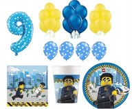 Sada 9 narodeninových dekorácií LEGO City