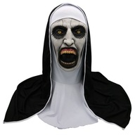 Hororová strašidelná latexová maska ​​mníšky s/bandanou