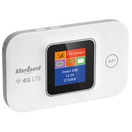 Rebel RB-0701 WiFi 4G LTE modem pre SIM kartu, biely