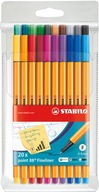 Stabilo Point 8820 jemná súprava 20 farieb Stabilo Point 8820 jemná súprava 20 farieb