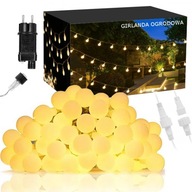VONKAJŠIE ZÁHRADNÉ LAMPY 50LED TEPLÉ BIELE -15m VONKAJŠIE ZÁHRADNÉ LAMPY 50LED TEPLÉ BIELE -15m