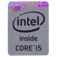 Samolepka Intel Core i5 strieborná 16 x 12 mm