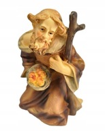 Pastier kľačiac s chlebom na vianočný betlehem. Výška 6,7 cm pre postavy s výškou 11 cm Pastier kľačiac s chlebom na vianočný betlehem. Výška 6,7 cm pre postavy s výškou 11 cm