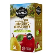 JABLKO-HRUŠKOVÁ ŠŤAVA 5L, 100% lisovaná, NFC, JABLKO-HRUŠKOVÁ ŠŤAVA 5L, 100% lisovaná, NFC,