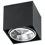 Moderné čierne štvorcové stropné svietidlo GU10 40W IP20 BLAKE Sollux Moderné čierne štvorcové stropné svietidlo GU10 40W IP20 BLAKE Sollux
