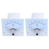 2X Analógový 85L1 AC 250V Panelový merač Voltmeter Me 2X Analógový 85L1 AC 250V Panelový merač Voltmeter Me
