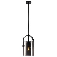Čierna trubicová závesná lampa obývačka 1P NANESMA Italux Čierna trubicová závesná lampa obývačka 1P NANESMA Italux