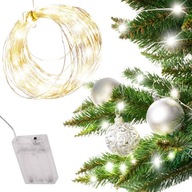 LED svietidlá dekoračné drôty 5m 50LED teplá biela LED svietidlá dekoračné drôty 5m 50LED teplá biela