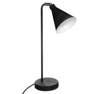 Ľanová stolová lampa čierna 45,5 cm