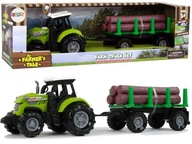 Zelený príves na traktor prihlási zvuk Wood Farm Zelený príves na traktor prihlási zvuk Wood Farm