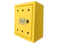 Skriňa Plynová skrinka ventil 25x30x15 žltý hliník
