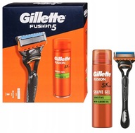 GILLETTE FUSION 5 DARČEKOVÝ SET GÉL NA HOLENIE ŽILETKA SENSITIV