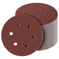 100x BRÚSNE KOTOUČE 150mm SAMOLEPIACI NA VELKÝ VRCH S OTVORMI NA DREVO P220